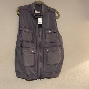Free People-we the free lavender utility vest. New with tags!